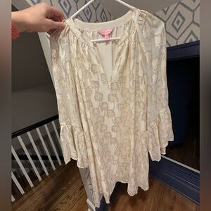 Lilly Pulitzer Matilda silk metallic dress
